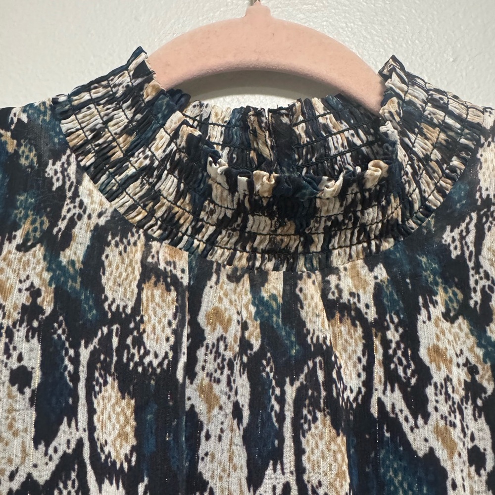 Sam Edelman Python Snake Print High Neck Dress Wi… - image 6